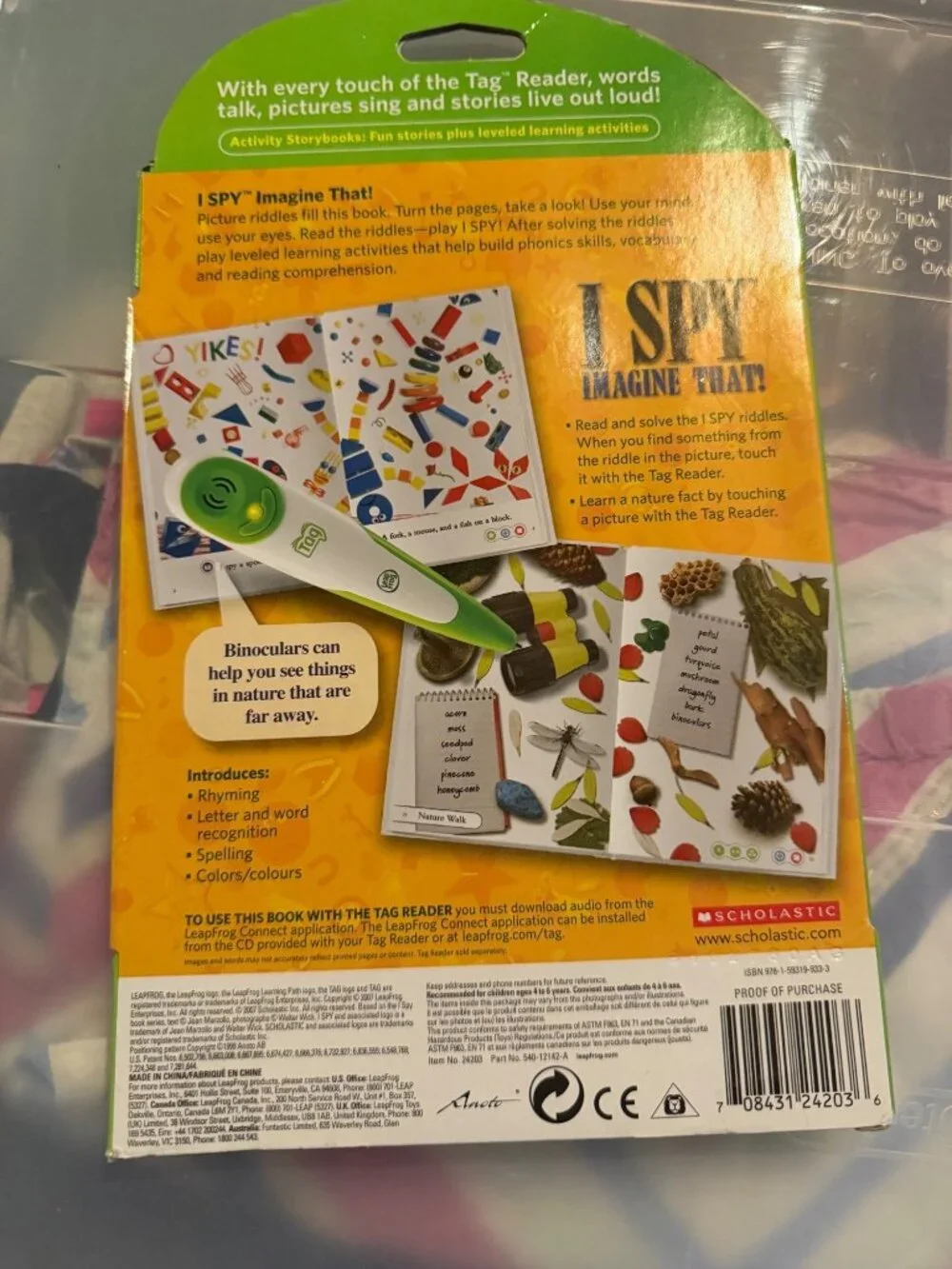 NEW Leapfrog I spy book